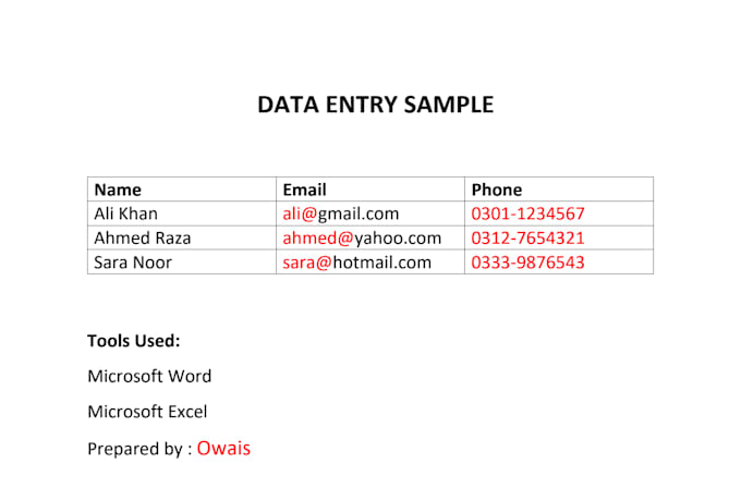 do accurate data entry in excel and word excel formatting